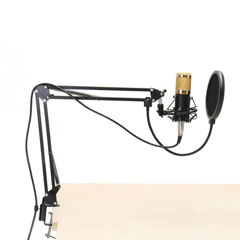 Condenser Microphone Sound Audio Studio Recording Microphone System Kit Brocasting Adjustable Mic Suspension Scissor Arm Filter
Condenser Microphone Sound Audio Studio Recording Microphone System Kit Brocasting Adjustable Mic Suspension Scissor Arm Filter