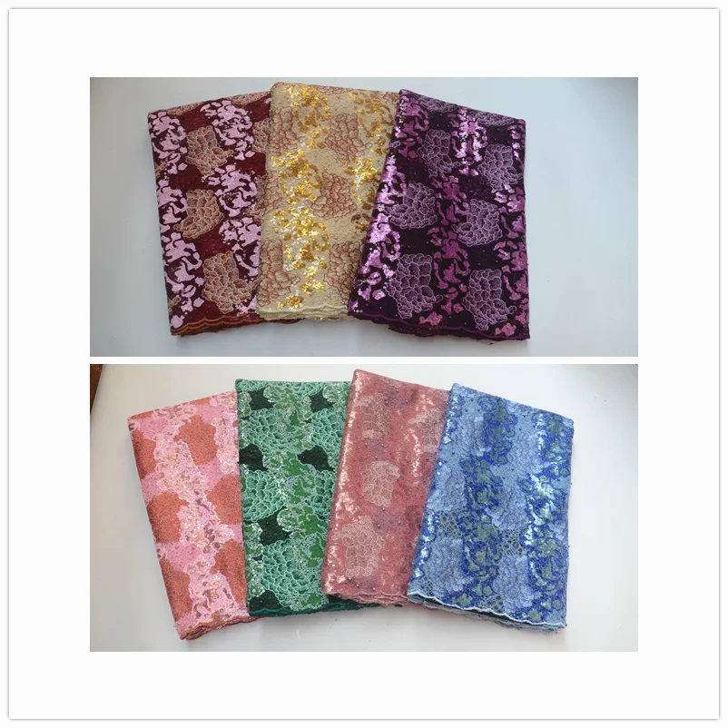 New Africa Lace Fabric French sequins Lace and beads Nigeria High Quality embroidery Lace Fabric Used for women Wedding dress
New Africa Lace Fabric French sequins Lace and beads Nigeria High Quality embroidery Lace Fabric Used for women Wedding dress