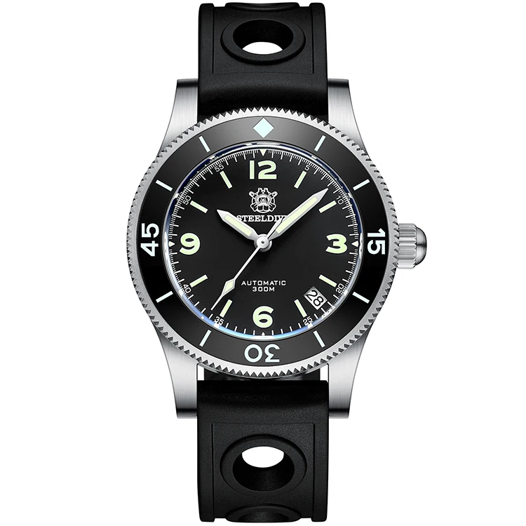 

STEELDIVE Mens Diver Watches 62Mas Automatic Watch Dive 300m Waterproof Mechanical Wristwatch C3 Luminous Sapphire Ceramiz Bezel