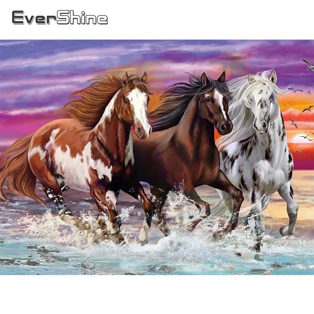 EverShine 5D Diamond Embroidery Horse Kits Diamond Painting Sunset Full Square Mosaic Landscape Seaside Rhinestones Wall Decor
EverShine 5D Diamond Embroidery Horse Kits Diamond Painting Sunset Full Square Mosaic Landscape Seaside Rhinestones Wall Decor