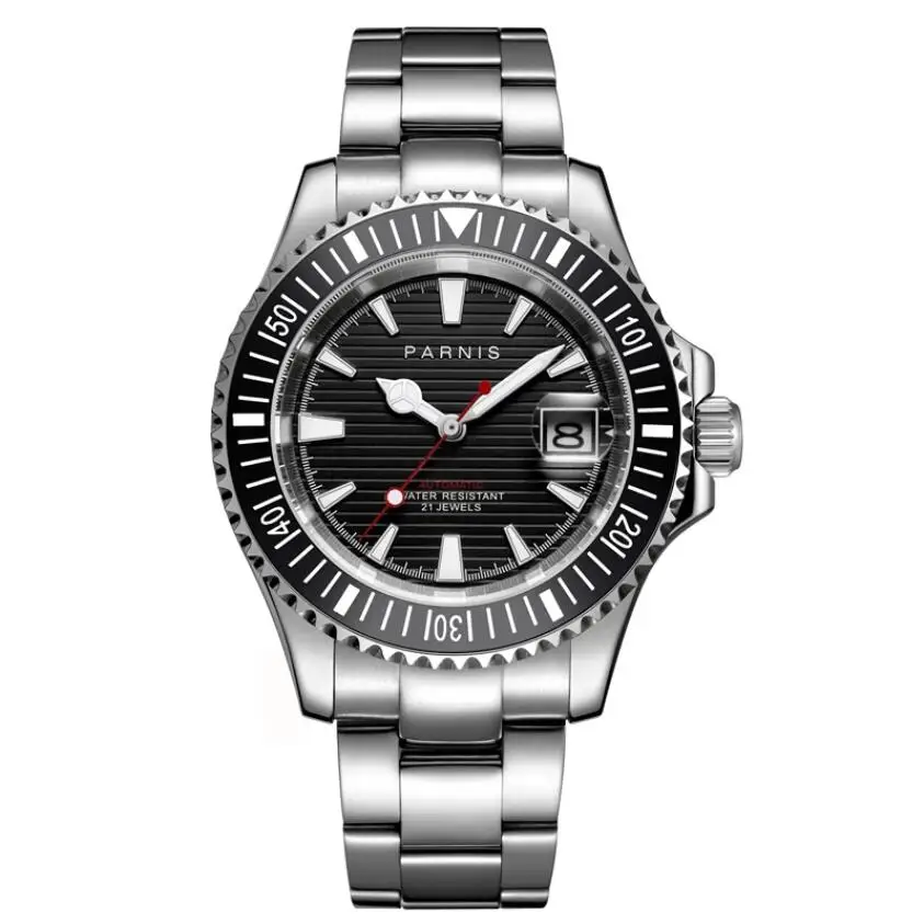 Parnis 2021 New 40 mm top Automatic Mechanical Watches Men black Miyota 8215 Waterproof Watch Sapphire Crystal Relogio Masculino
Parnis 2021 New 40 mm top Automatic Mechanical Watches Men black Miyota 8215 Waterproof Watch Sapphire Crystal Relogio Masculino