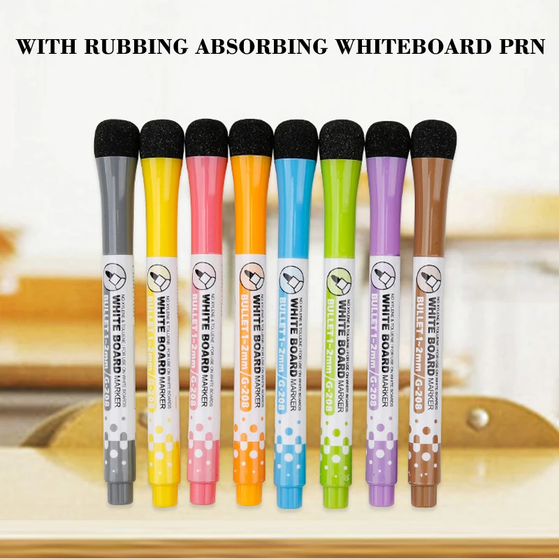 8 pcs/lot Magnetic Water Colour Whiteboard Pen White Board Dry Eraser Marker Pen with Eraser Magnetic WaterColor Pen 
8 pcs/lot Magnetic Water Colour Whiteboard Pen White Board Dry Eraser Marker Pen with Eraser Magnetic WaterColor Pen