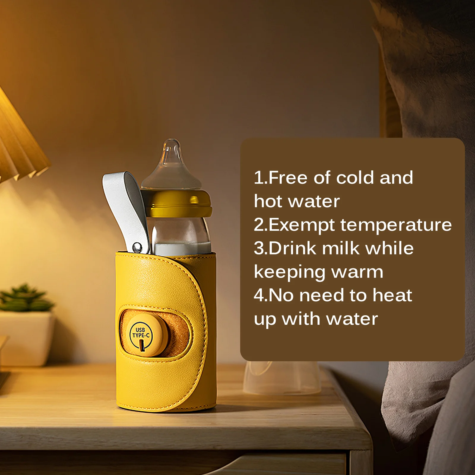 Portable Rechargeable Milk Bottle Warmer With Built-In Battery Suitable Travel Outdoor Maintain Temperature Baby Bottle Warmer
Portable Rechargeable Milk Bottle Warmer With Built-In Battery Suitable Travel Outdoor Maintain Temperature Baby Bottle Warmer