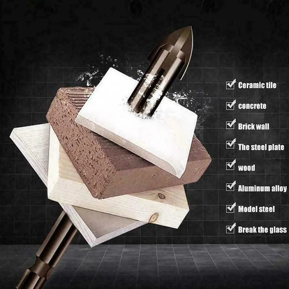 5PCS Cemented Carbide Drill Bit Cross Hex Tile Bits Glass Ceramic Concrete Hole Opener Metalworking Woodworking Drilling Tools
5PCS Cemented Carbide Drill Bit Cross Hex Tile Bits Glass Ceramic Concrete Hole Opener Metalworking Woodworking Drilling Tools