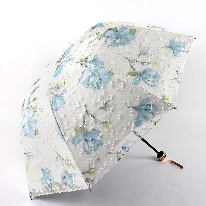Double-layer embroidered lace umbrella Elegant Lady Sunshade Black Rubber Three Folding Princess Sweet Lace for Wedding Gifts
Double-layer embroidered lace umbrella Elegant Lady Sunshade Black Rubber Three Folding Princess Sweet Lace for Wedding Gifts