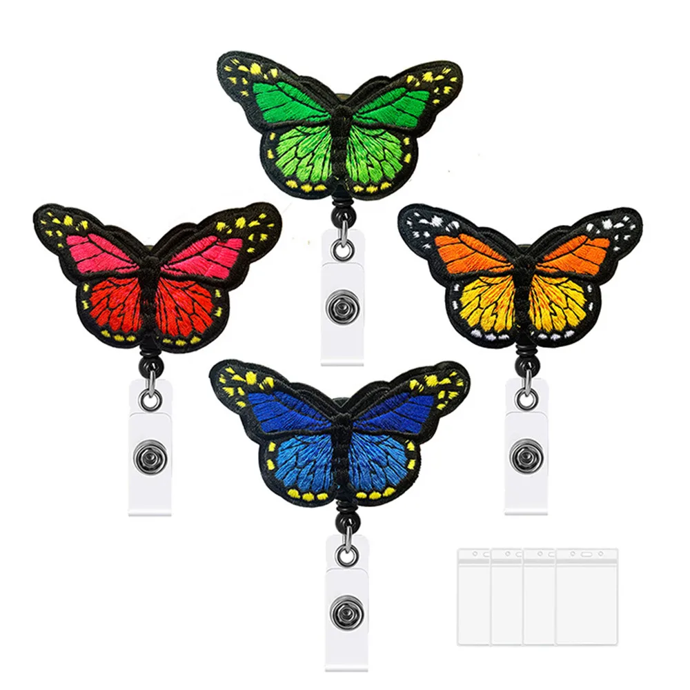 1 Pcs Fashion Butterfly Retractable Nurse Badge Reel Clip Embroidery Badge Holder Students Doctor Id Card Holder
1 Pcs Fashion Butterfly Retractable Nurse Badge Reel Clip Embroidery Badge Holder Students Doctor Id Card Holder
