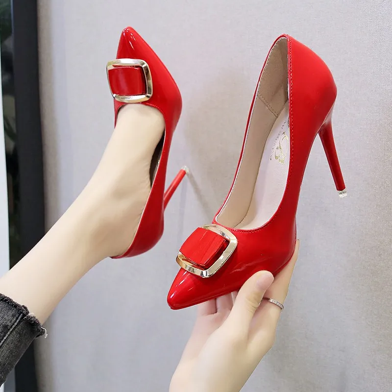 Dress Shoes Woman Office Ladies High Heels Stiletto Shallow Mouth Footwear Sexy Pump Slip On 2021 Pointed Wedge Lace-Up Work Fin
Dress Shoes Woman Office Ladies High Heels Stiletto Shallow Mouth Footwear Sexy Pump Slip On 2021 Pointed Wedge Lace-Up Work Fin