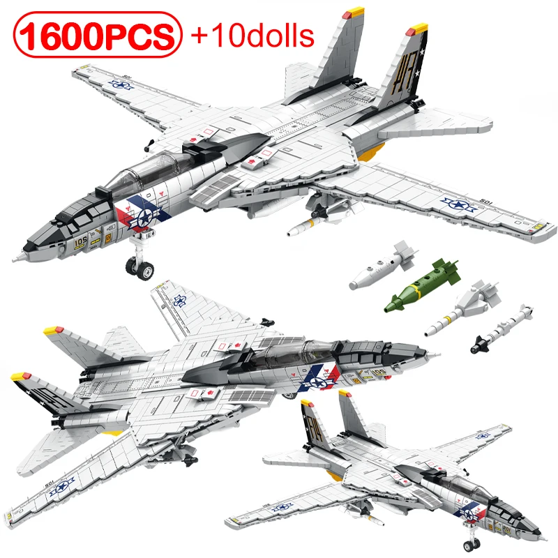1600Pcs City WW2 Military Technical Weapon Fighter Aircraft Building Blocks Police Airplane Helicopter Bricks Toys for Kids Gift
1600Pcs City WW2 Military Technical Weapon Fighter Aircraft Building Blocks Police Airplane Helicopter Bricks Toys for Kids Gift