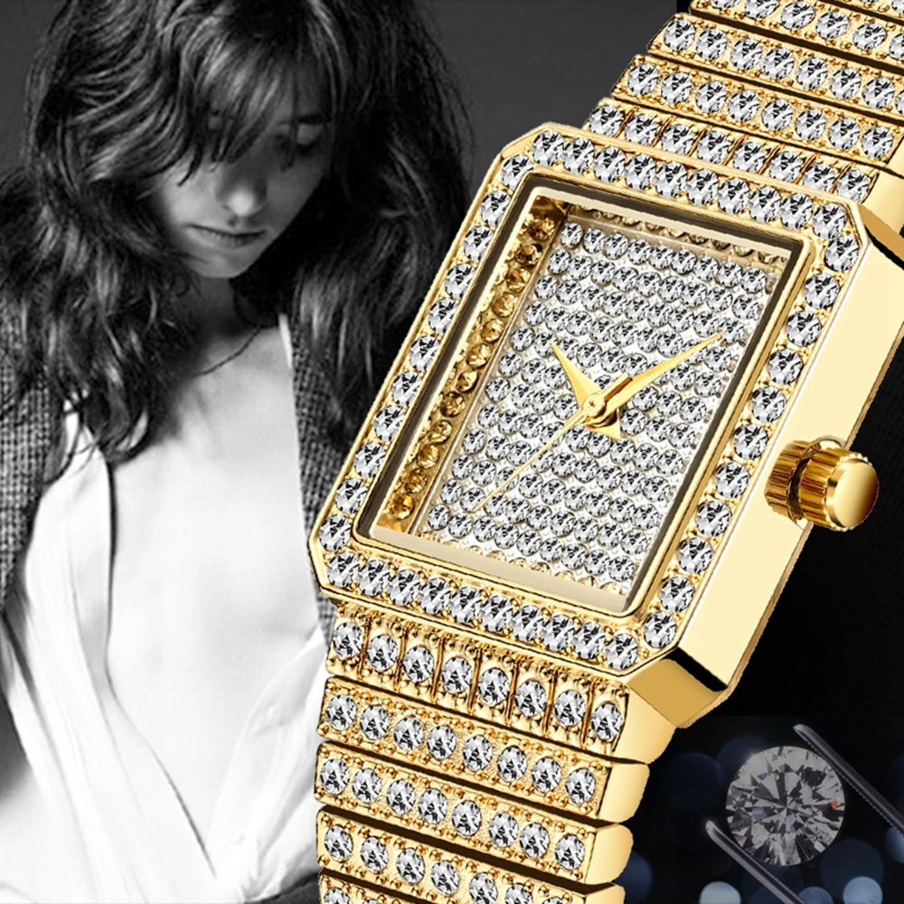 Diamond Watch Women Luxury Brand Sparkly Lady Gold Silver Square Bracelets Dress 2020 Quartz Clocks Bling Wristwatch Reloj Mujer
Diamond Watch Women Luxury Brand Sparkly Lady Gold Silver Square Bracelets Dress 2020 Quartz Clocks Bling Wristwatch Reloj Mujer
