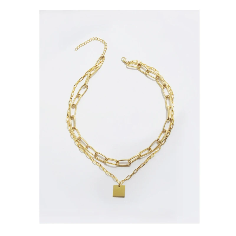 TOSAKO Necklace Gold Color Pendants Sweater Chain Square 2021 Trend Chain Necklace
TOSAKO Necklace Gold Color Pendants Sweater Chain Square 2021 Trend Chain Necklace