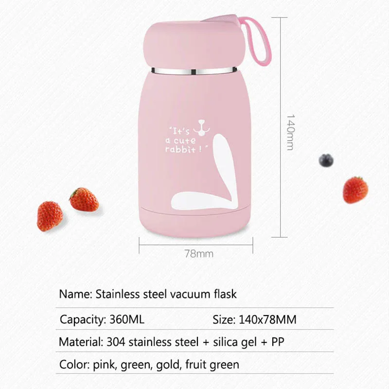 Cartoon Mini Big Belly Mugs Rabbit Child Thermos Cup Insulated Bottle Portable Outdoor Stainless Steel Vacuum Flasks Tumble
Cartoon Mini Big Belly Mugs Rabbit Child Thermos Cup Insulated Bottle Portable Outdoor Stainless Steel Vacuum Flasks Tumble