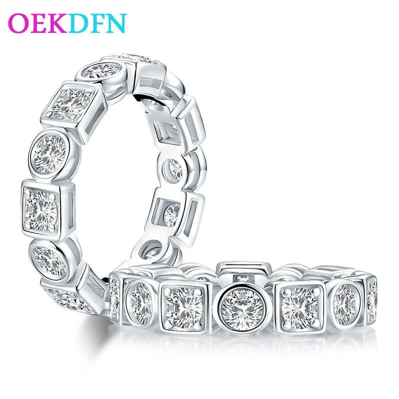 OEKDFN Vintage 100% 925 Sterling Silver Rings Created Moissanite Gemstone Engagement Ring Wedding Band Fine Jewelry Wholesale
OEKDFN Vintage 100% 925 Sterling Silver Rings Created Moissanite Gemstone Engagement Ring Wedding Band Fine Jewelry Wholesale