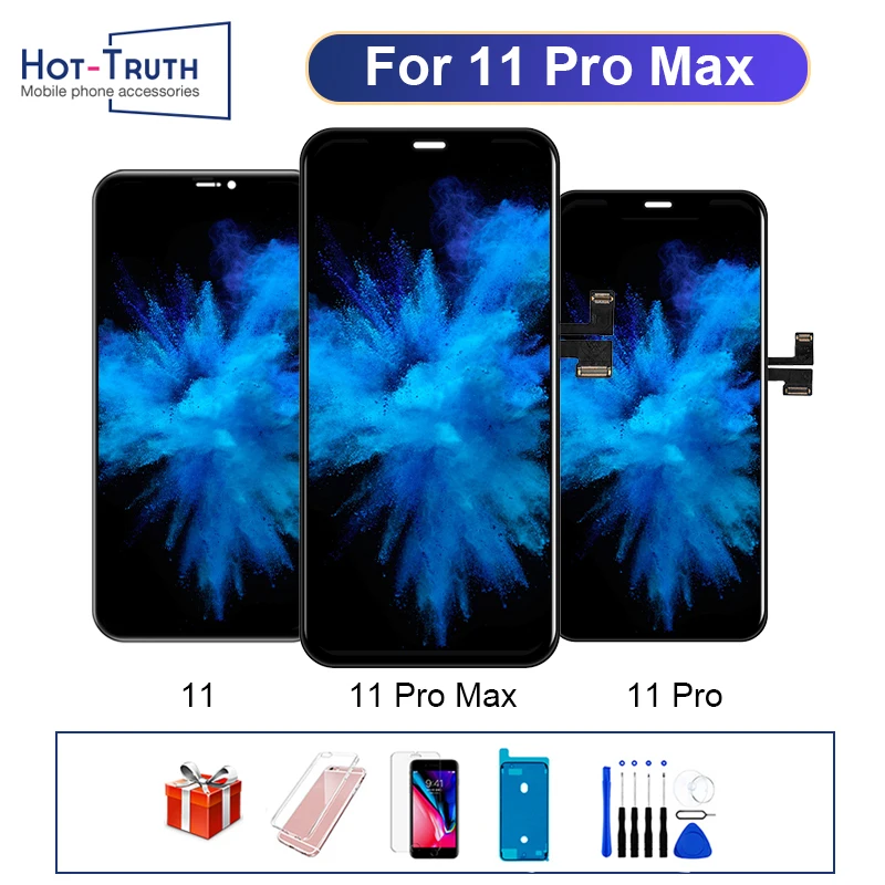 ЖК-дисплей OLED высокого качества для iPhone 11 Pro Max, 3D сенсорный экран с дигитайзером в сборе, экран для телефона, запасная часть, True Tone
ЖК-дисплей OLED высокого качества для iPhone 11 Pro Max, 3D сенсорный экран с дигитайзером в сборе, экран для телефона, запасная часть, True Tone