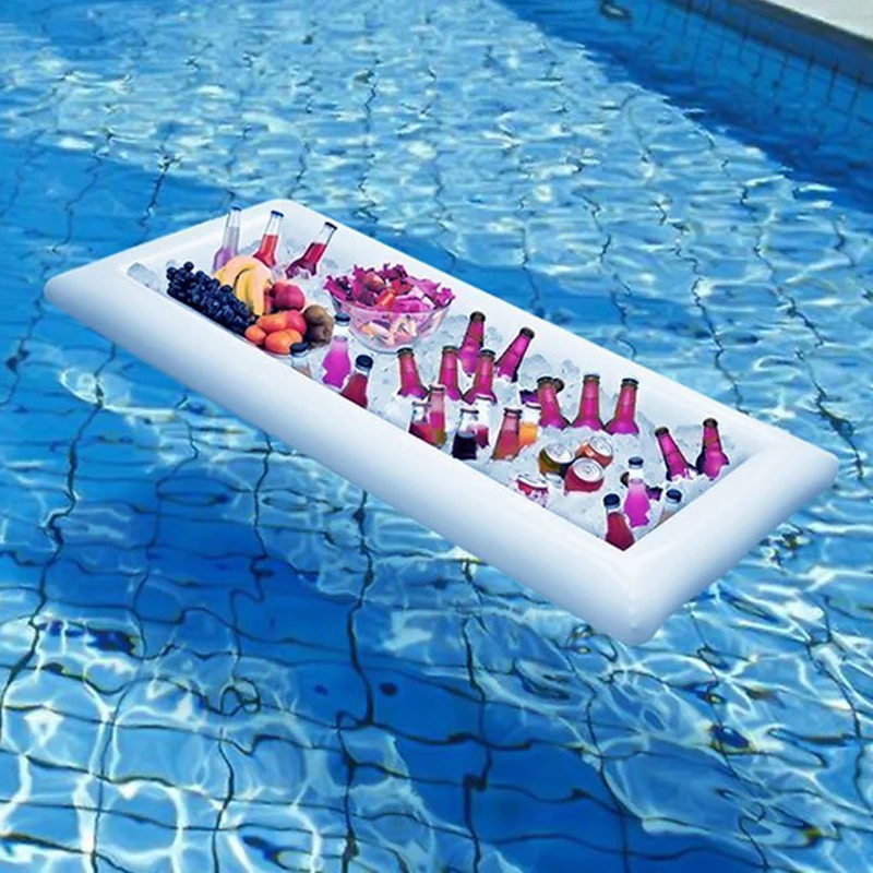 Swimming Pool Float Beer Table Drinking Cooler Table Bar Tray Beach Inflatable Air Mattress Water Food Drink Holder Pool Floater 
Swimming Pool Float Beer Table Drinking Cooler Table Bar Tray Beach Inflatable Air Mattress Water Food Drink Holder Pool Floater