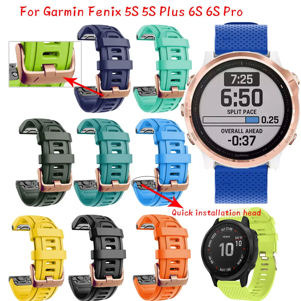 Silicone Stainless Buckle Watch Band Straps For Garmin Fenix 6S 5S 6S Pro 5S Plus Smart Watch Band Fashion Straps Quick Replace
Silicone Stainless Buckle Watch Band Straps For Garmin Fenix 6S 5S 6S Pro 5S Plus Smart Watch Band Fashion Straps Quick Replace