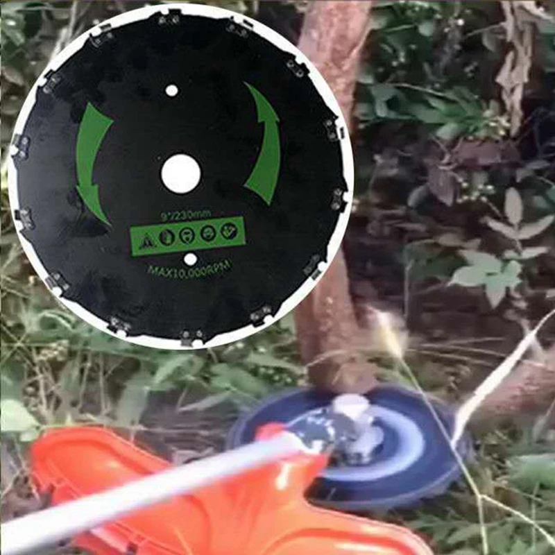 9Inch Grass Trimmer Head with 20 Teeth Chain Saw Rotary Tray Steel Brushcutter Blades Lame
9Inch Grass Trimmer Head with 20 Teeth Chain Saw Rotary Tray Steel Brushcutter Blades Lame