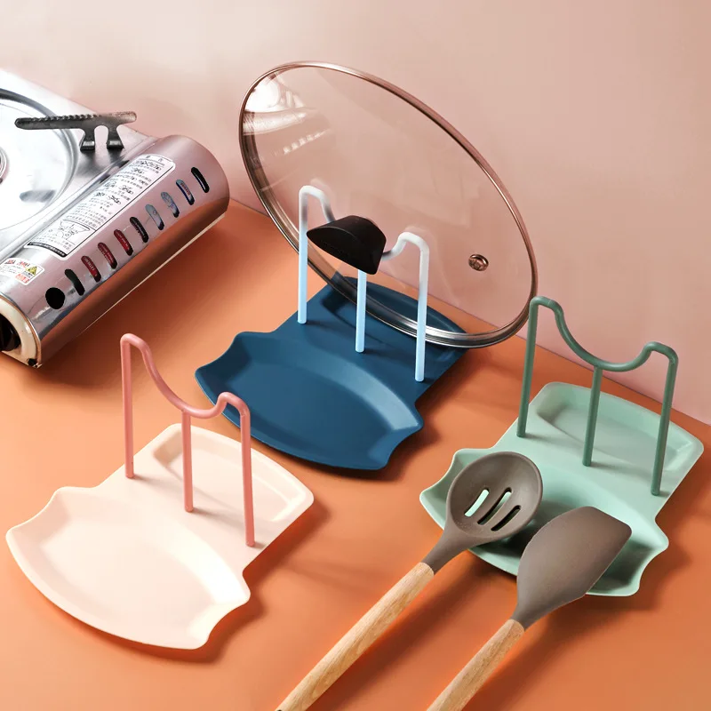 Kitchen Organizer Pot Lid Storage Rack Shelf Countertop Punch-free Spoons Pad Bracket Home Kitchen Shelves Accessories Tools
Kitchen Organizer Pot Lid Storage Rack Shelf Countertop Punch-free Spoons Pad Bracket Home Kitchen Shelves Accessories Tools