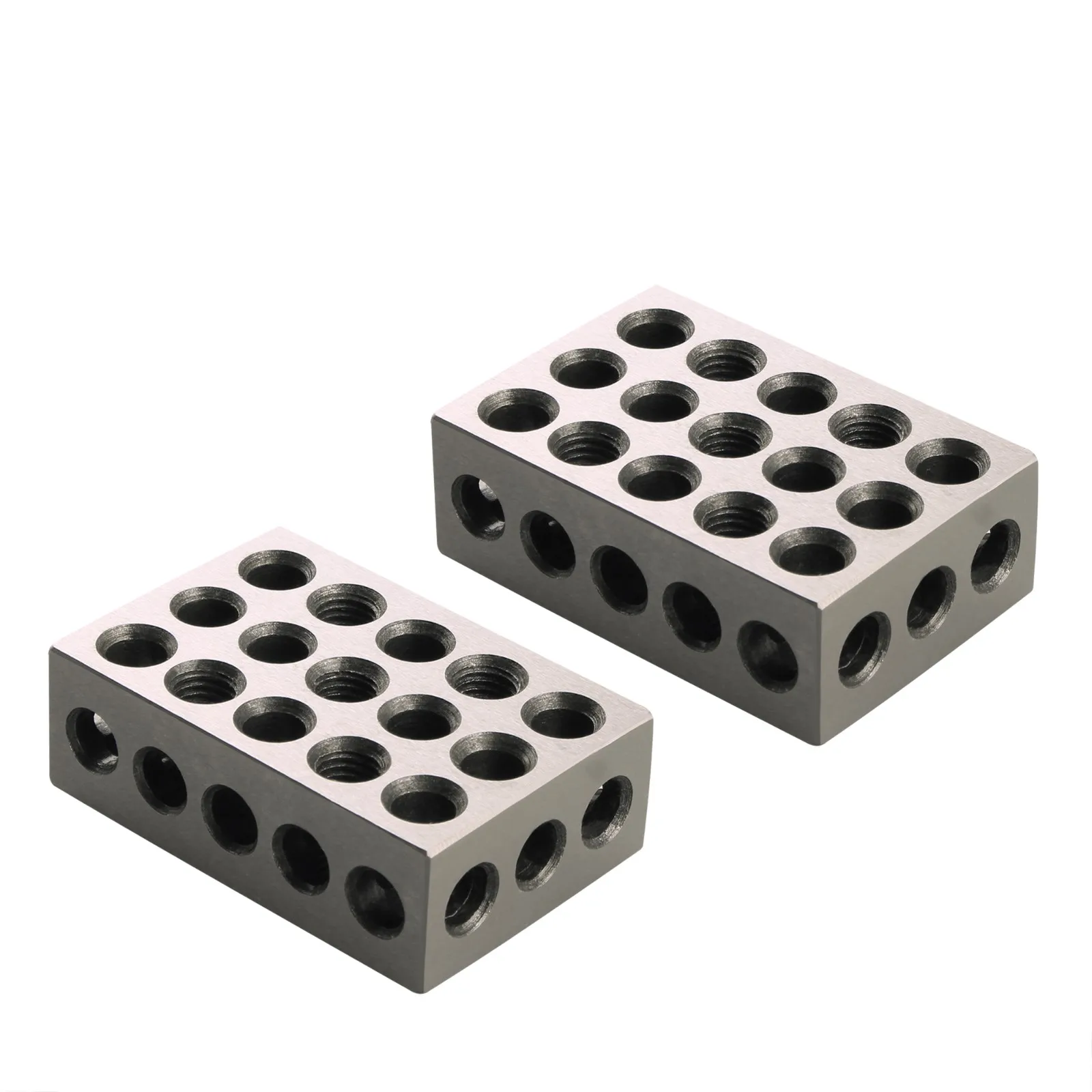 2pc Universal Milling Machine Parallel Pad Hardened Steel Spacers 0.0003 Vise Flat Contour Block With 23 Holes
2pc Universal Milling Machine Parallel Pad Hardened Steel Spacers 0.0003 Vise Flat Contour Block With 23 Holes