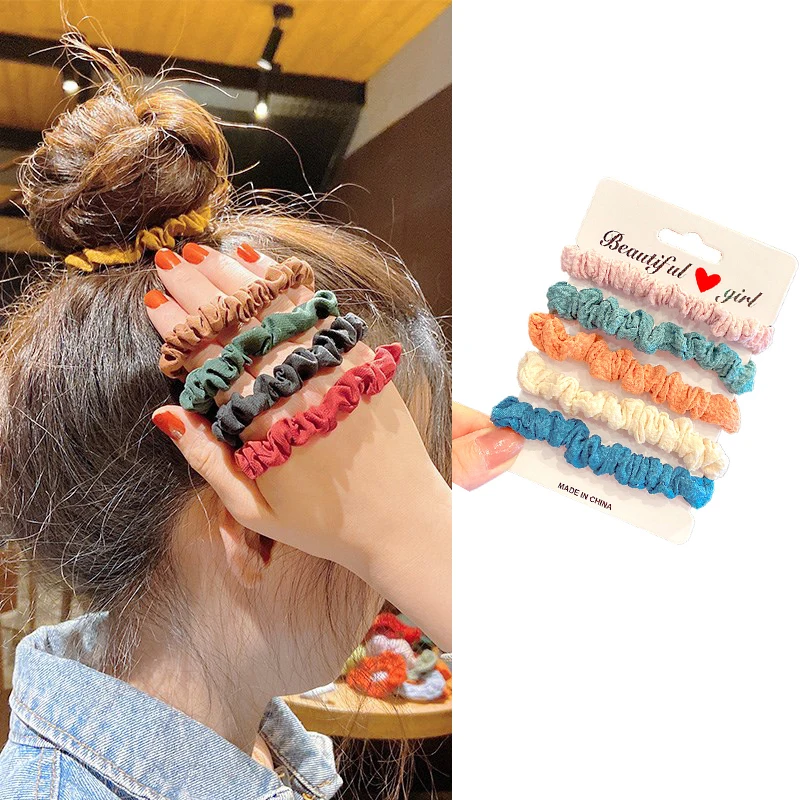 5Pcs Woman Fashion Scrunchies Hair Rope Girls Ponytail Holders Rubber Band Elastic Hair Bands Plaid Hair Accessories Headwear 
5Pcs Woman Fashion Scrunchies Hair Rope Girls Ponytail Holders Rubber Band Elastic Hair Bands Plaid Hair Accessories Headwear