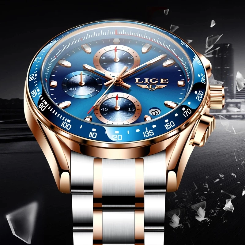 LIGE New Diving Mens Watches Top Brand Fashion Sport Quartz Date Clock Luxury Waterproof Watch Men Chronograph Relogio Masculino
LIGE New Diving Mens Watches Top Brand Fashion Sport Quartz Date Clock Luxury Waterproof Watch Men Chronograph Relogio Masculino