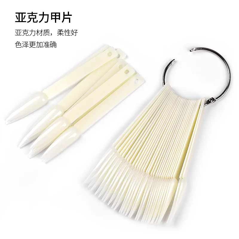 Nail Tools 40 Pcs Fan-shaped Nail Polish Swatches Practice Nail Plate Display Plate Fan-shaped Color Card Sample Manicure Tools 
Nail Tools 40 Pcs Fan-shaped Nail Polish Swatches Practice Nail Plate Display Plate Fan-shaped Color Card Sample Manicure Tools