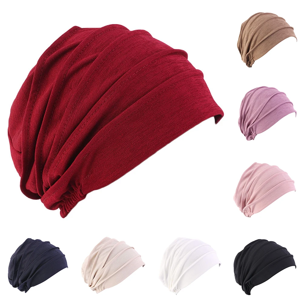 

Шапочка для химиотерапии мусульманский шарф шапка, модная красивая печать свободный женский тюрбан кепки хлопок дышать хиджабы эластичный...