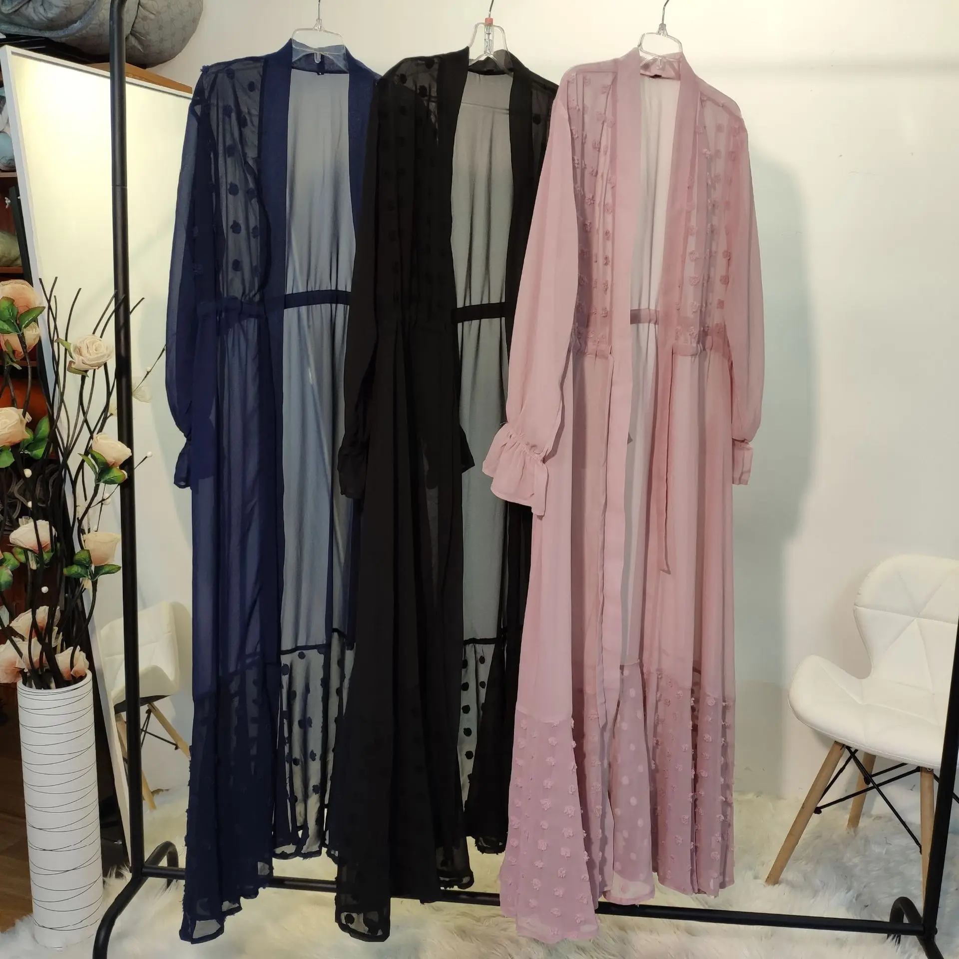 Donsignet Muslim Dress Muslim Fashion Middle East Eid Duabi Abaya Turkey Robe Islamic Cardigan Robe Slim Waist Muslim Abaya
Donsignet Muslim Dress Muslim Fashion Middle East Eid Duabi Abaya Turkey Robe Islamic Cardigan Robe Slim Waist Muslim Abaya