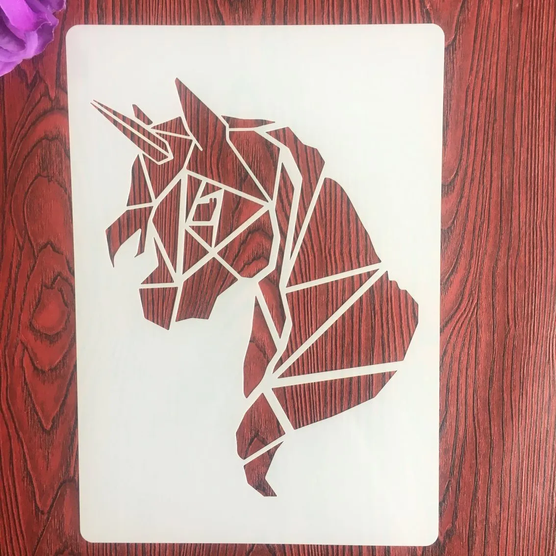 A4 29 * 21cm unicorn Mandala DIY Stencils Wall Painting Scrapbook Coloring Embossing Album Decorative Paper Card Template
A4 29 * 21cm unicorn Mandala DIY Stencils Wall Painting Scrapbook Coloring Embossing Album Decorative Paper Card Template
