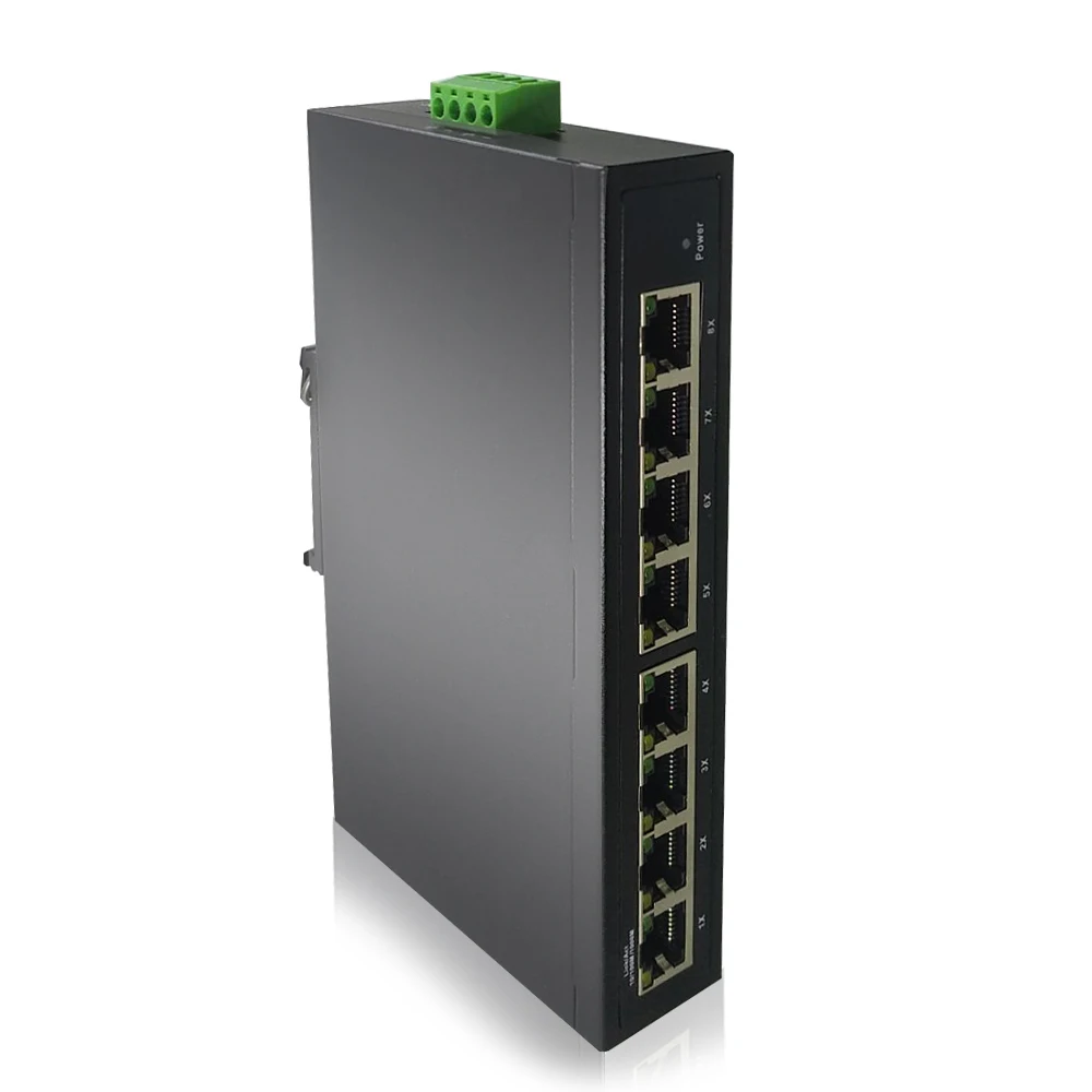 Industrial IP30 8-port gigabit smart managed 802.1q tag VLAN SNMP Dual-power input Ethernet switch with Din-rail
Industrial IP30 8-port gigabit smart managed 802.1q tag VLAN SNMP Dual-power input Ethernet switch with Din-rail
