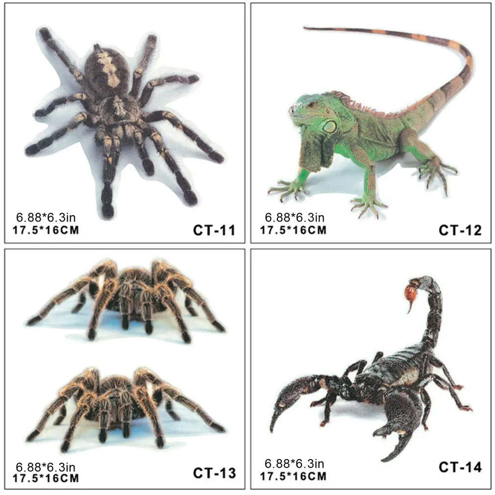 3D Spider Lizard Scorpion Car Sticker 3D animal pattern Vehicle Window Mirror Bumper Decal Decor Water-resistant
3D Spider Lizard Scorpion Car Sticker 3D animal pattern Vehicle Window Mirror Bumper Decal Decor Water-resistant