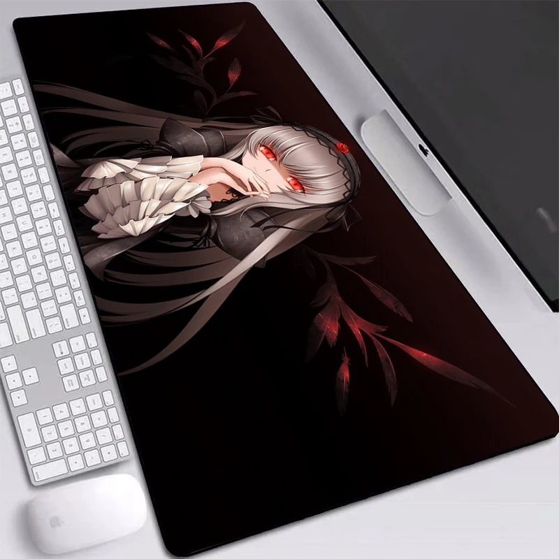 Anime Girl Red Eyes Mats Mice Black Mouse Pad Desktop Heated Mice Pad Custom with Sewn Edges Keyboards Pad 800x400mm Desk Mat
Anime Girl Red Eyes Mats Mice Black Mouse Pad Desktop Heated Mice Pad Custom with Sewn Edges Keyboards Pad 800x400mm Desk Mat