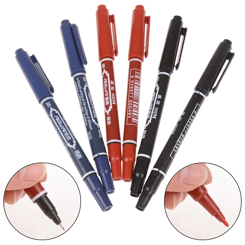 2PCS Marker Pens Skin Markers Fine Point Large Capacity Ink 0.5mm & 1mm Scribe Tool Good Waterproof Ink Office School Supplies
2PCS Marker Pens Skin Markers Fine Point Large Capacity Ink 0.5mm & 1mm Scribe Tool Good Waterproof Ink Office School Supplies