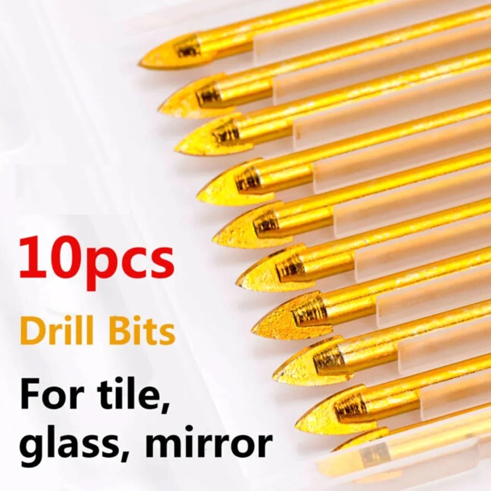 10pcs 8mm Ceramic Tile Glass Drill Bit Tungsten Carbide Spear Head Drilling Bit For Cement Tile Perforation
10pcs 8mm Ceramic Tile Glass Drill Bit Tungsten Carbide Spear Head Drilling Bit For Cement Tile Perforation