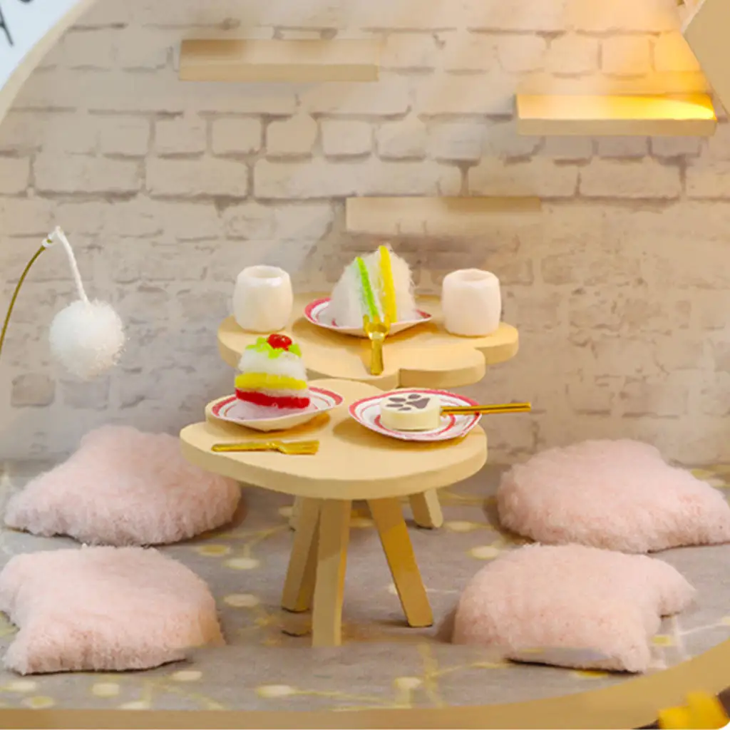 Сделай Сам креативный Миниатюрный Кукольный дом кошка Кофейня светильник деревянное ремесло
Сделай Сам креативный Миниатюрный Кукольный дом кошка Кофейня светильник деревянное ремесло