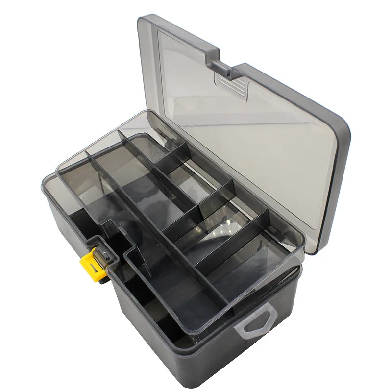 Fishing Tackle Box Waterproof Plastic Double Layer Spinner Lures Hook Minnow Bait Storage Case Fishing Tool Accessories
Fishing Tackle Box Waterproof Plastic Double Layer Spinner Lures Hook Minnow Bait Storage Case Fishing Tool Accessories