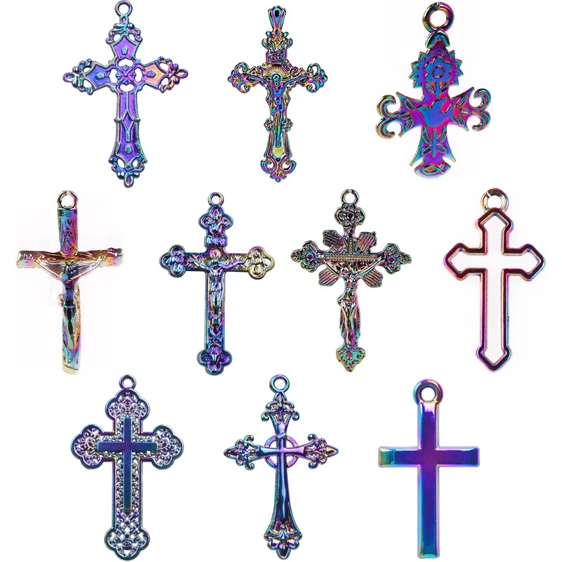 Christ Crosses Pendants For Jewelry Making Necklace Earring Anklets Charm Pendant DIY Cross Jesus Supplies 10pcs Mix Accessories
Christ Crosses Pendants For Jewelry Making Necklace Earring Anklets Charm Pendant DIY Cross Jesus Supplies 10pcs Mix Accessories