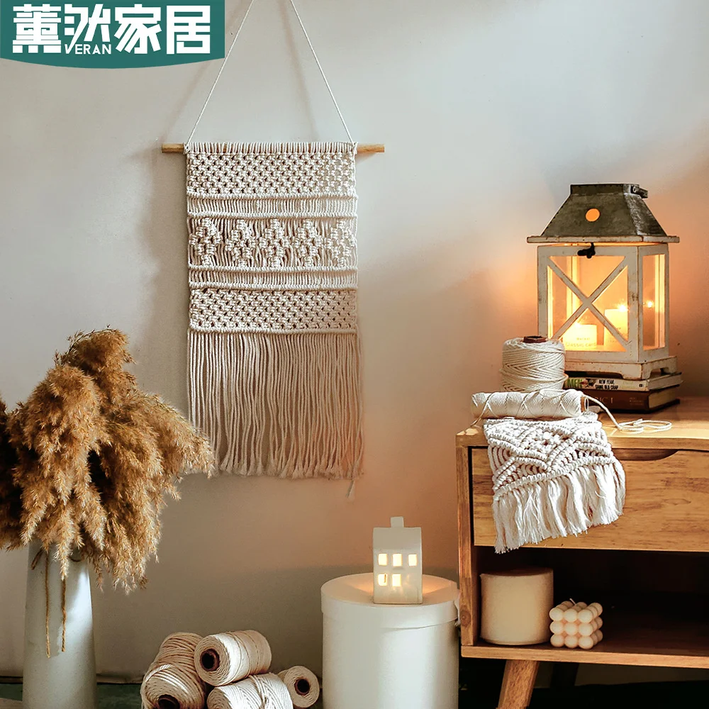 Nordic style hand woven tapestry wall decoration creative soft home pendant bedroom decoration wall hanging gt075
Nordic style hand woven tapestry wall decoration creative soft home pendant bedroom decoration wall hanging gt075