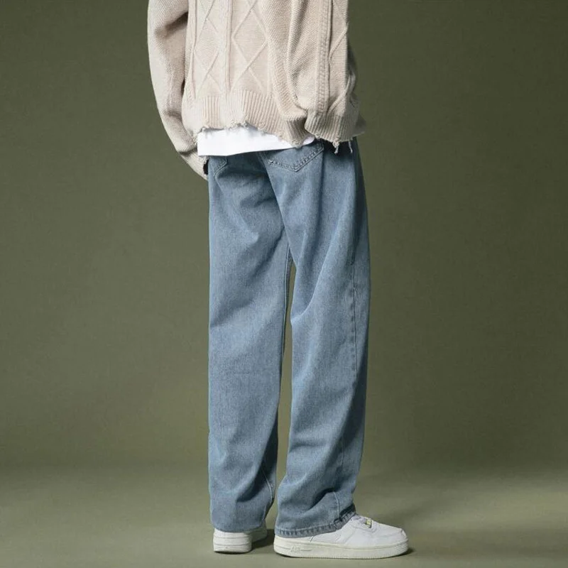 Fashion Wide legs Jeans Korean Men's Retro Casual Straight Jeans Pants Men Streetwear Autumn Wild Loose Hip Hop Denim Mens M-2XL
Fashion Wide legs Jeans Korean Men's Retro Casual Straight Jeans Pants Men Streetwear Autumn Wild Loose Hip Hop Denim Mens M-2XL