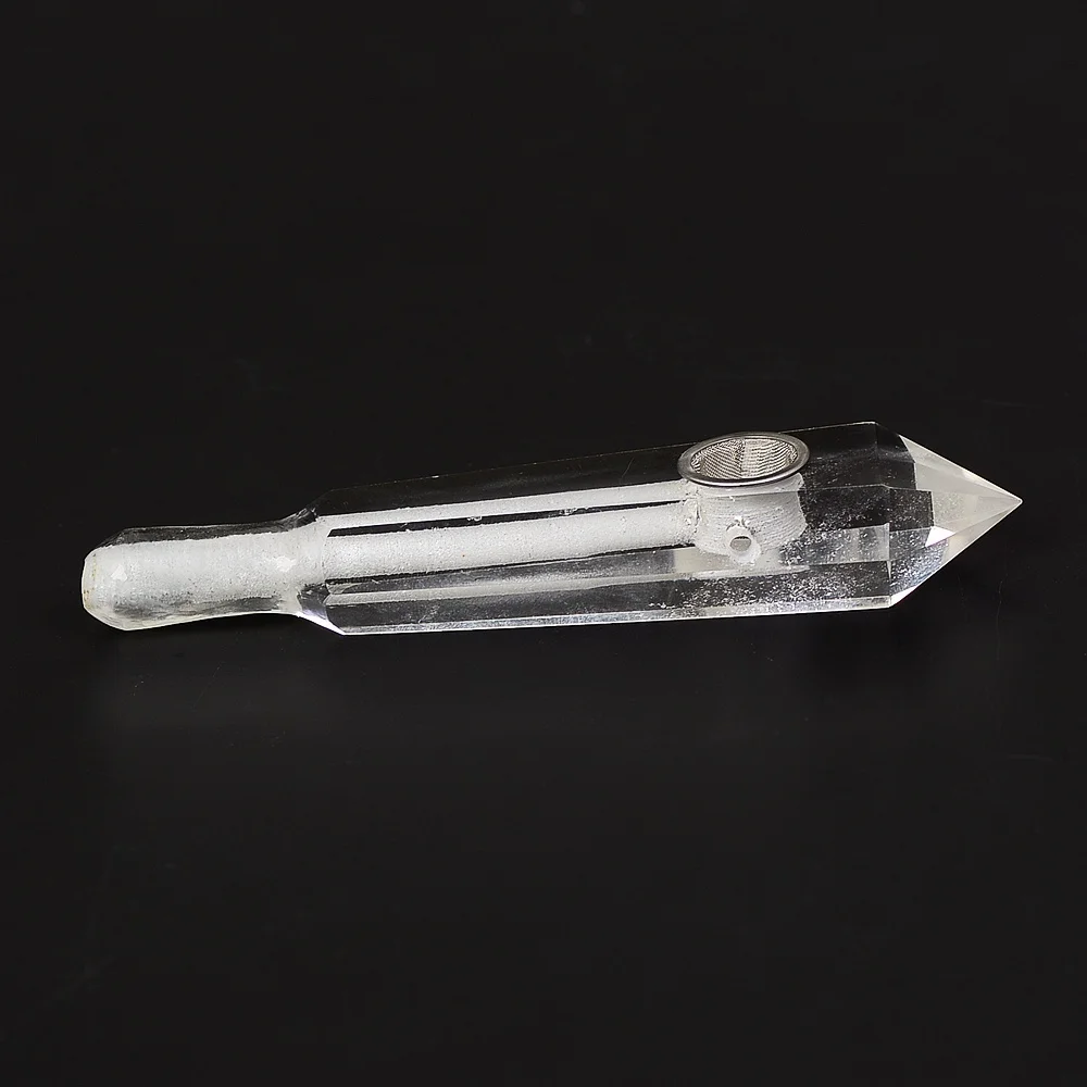 1 PC Natural Quartz Crystal Tobacco Smoking Pipe with 3pcs Filters And 1pc Brush
1 PC Natural Quartz Crystal Tobacco Smoking Pipe with 3pcs Filters And 1pc Brush