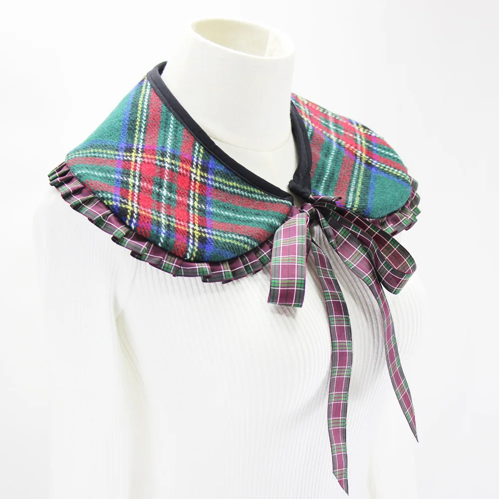 Lovely Scottish Tartan Collars Christmas Sweater Decorative Fake Collar False Collar Woolen Shawl Clothes Tie Accessories
Lovely Scottish Tartan Collars Christmas Sweater Decorative Fake Collar False Collar Woolen Shawl Clothes Tie Accessories