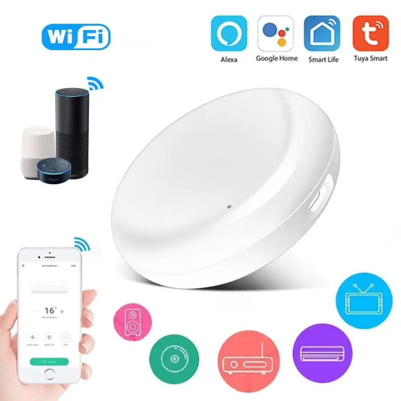 Smart Wireless Tuya WiFi Remote Control For Air Conditioner TV Smart Home Infrared Universal Remote Control For Alexa Google New
Smart Wireless Tuya WiFi Remote Control For Air Conditioner TV Smart Home Infrared Universal Remote Control For Alexa Google New