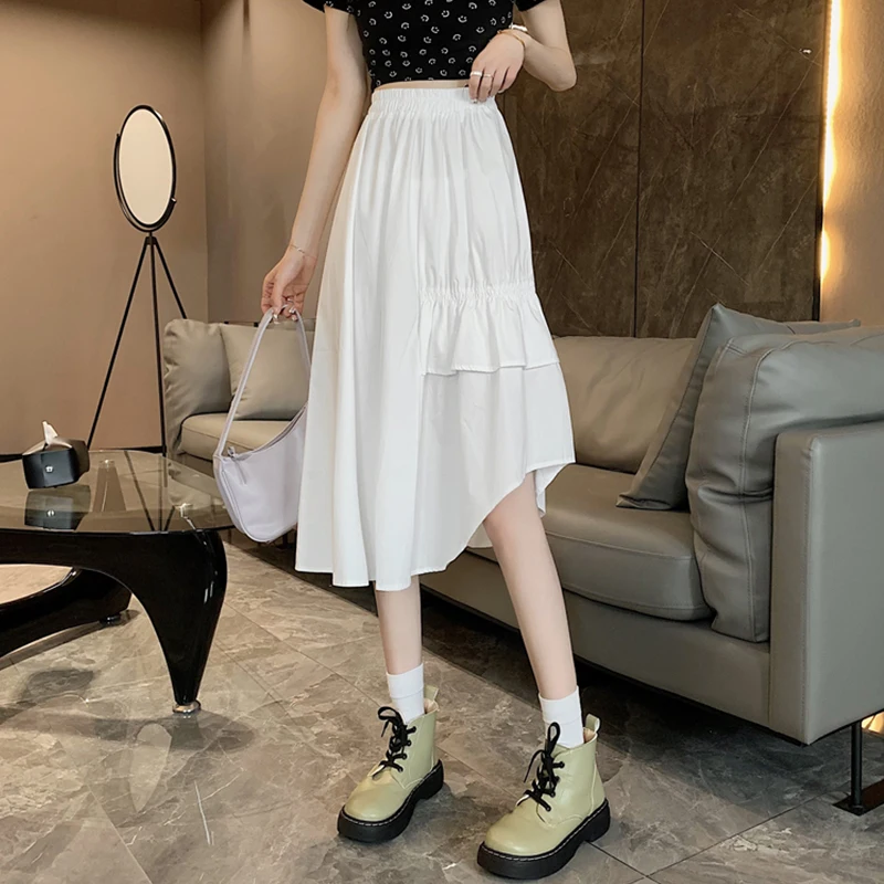 2021 Summer New Simple Solid Street Style Irregular Skirt High Waist Slim Casual Loose Women A-line Long Skirt Free Shipping
2021 Summer New Simple Solid Street Style Irregular Skirt High Waist Slim Casual Loose Women A-line Long Skirt Free Shipping