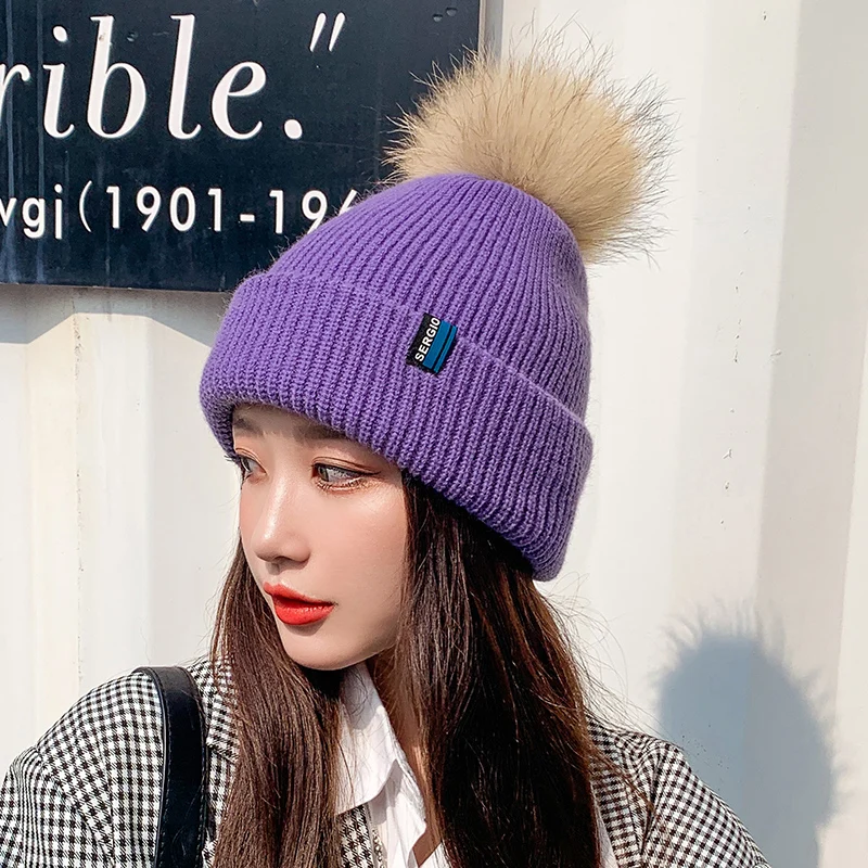 new women's hat winter beanie knitted hat Angola Rabbit fur Bonnet girl 's hat fall female cap with fur pom pom
new women's hat winter beanie knitted hat Angola Rabbit fur Bonnet girl 's hat fall female cap with fur pom pom