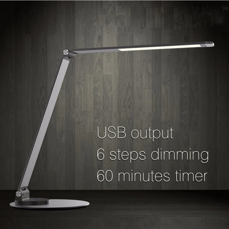 Ультратонкая настольная Светодиодная лампа из авиационного сплава, 3 цветных режима, 6 уровней яркости, 9 Вт
Ультратонкая настольная Светодиодная лампа из авиационного сплава, 3 цветных режима, 6 уровней яркости, 9 Вт