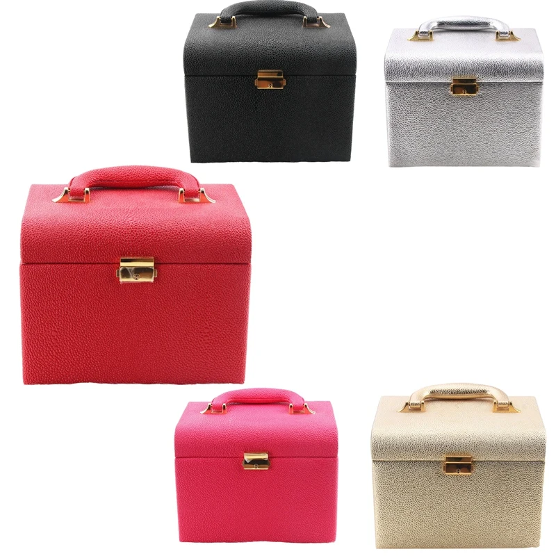 ASDS-PU Leather Makeup Box Lockable Jewelry Box with Mirror Makeup Case Beauty Case Cosmetic Bag Travel Makeup Bag
ASDS-PU Leather Makeup Box Lockable Jewelry Box with Mirror Makeup Case Beauty Case Cosmetic Bag Travel Makeup Bag