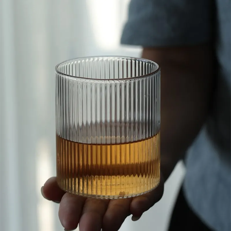 Hot and cold resistant vertical pattern glass coffee cup water bottle water bottles
Hot and cold resistant vertical pattern glass coffee cup water bottle water bottles