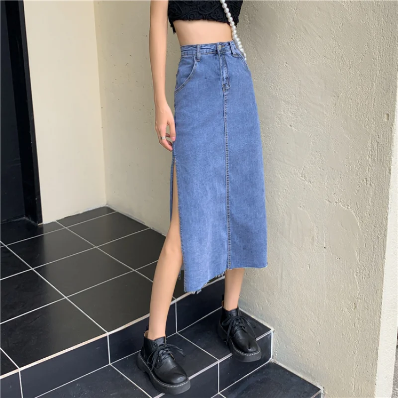 Real Shot Summer New Casual Slit Mid-Length Dress for Women 
Real Shot Summer New Casual Slit Mid-Length Dress for Women