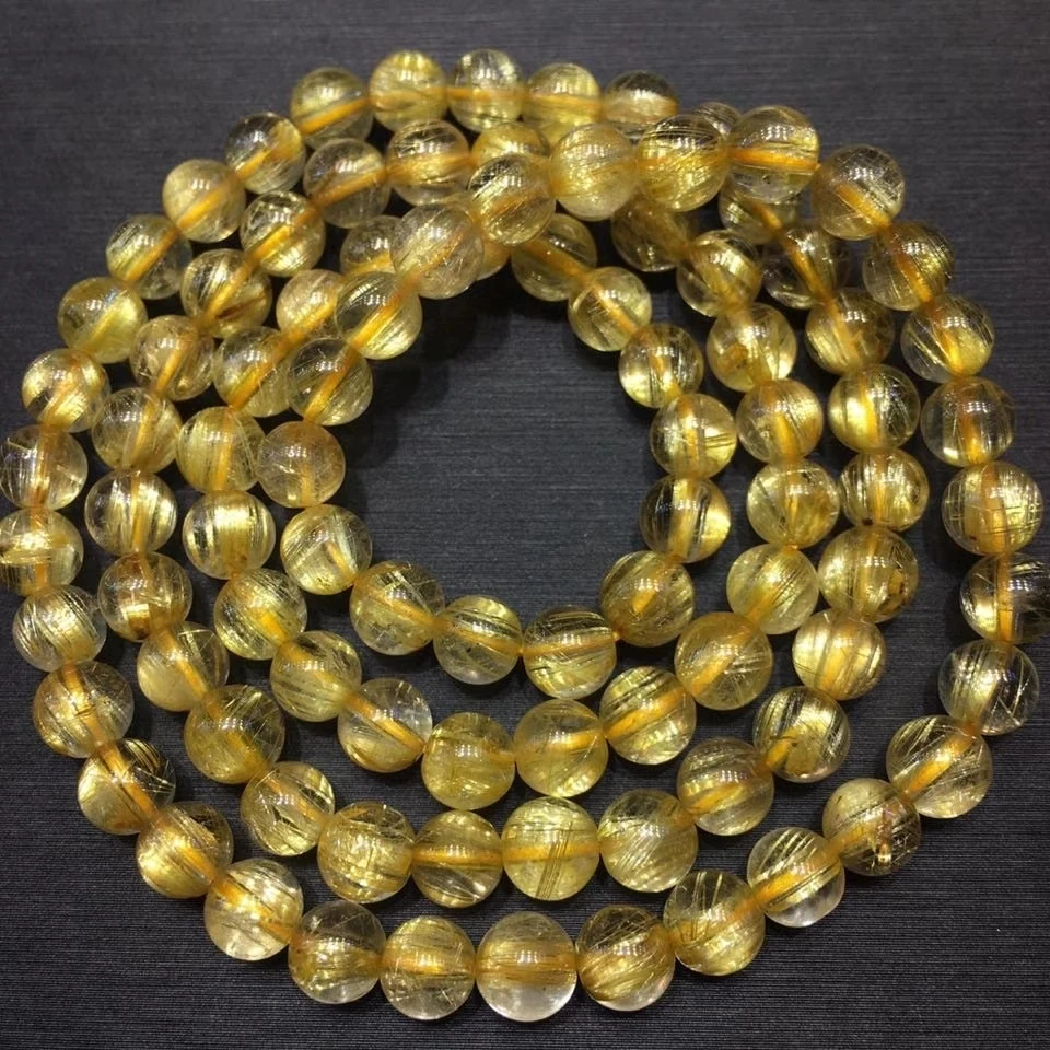 Genuine Natural Gold Rutilated Quartz Woman Titanium Bracelet 6mm 3 Laps Clear Round Beads Jewelry Brazil AAAAAAA
Genuine Natural Gold Rutilated Quartz Woman Titanium Bracelet 6mm 3 Laps Clear Round Beads Jewelry Brazil AAAAAAA