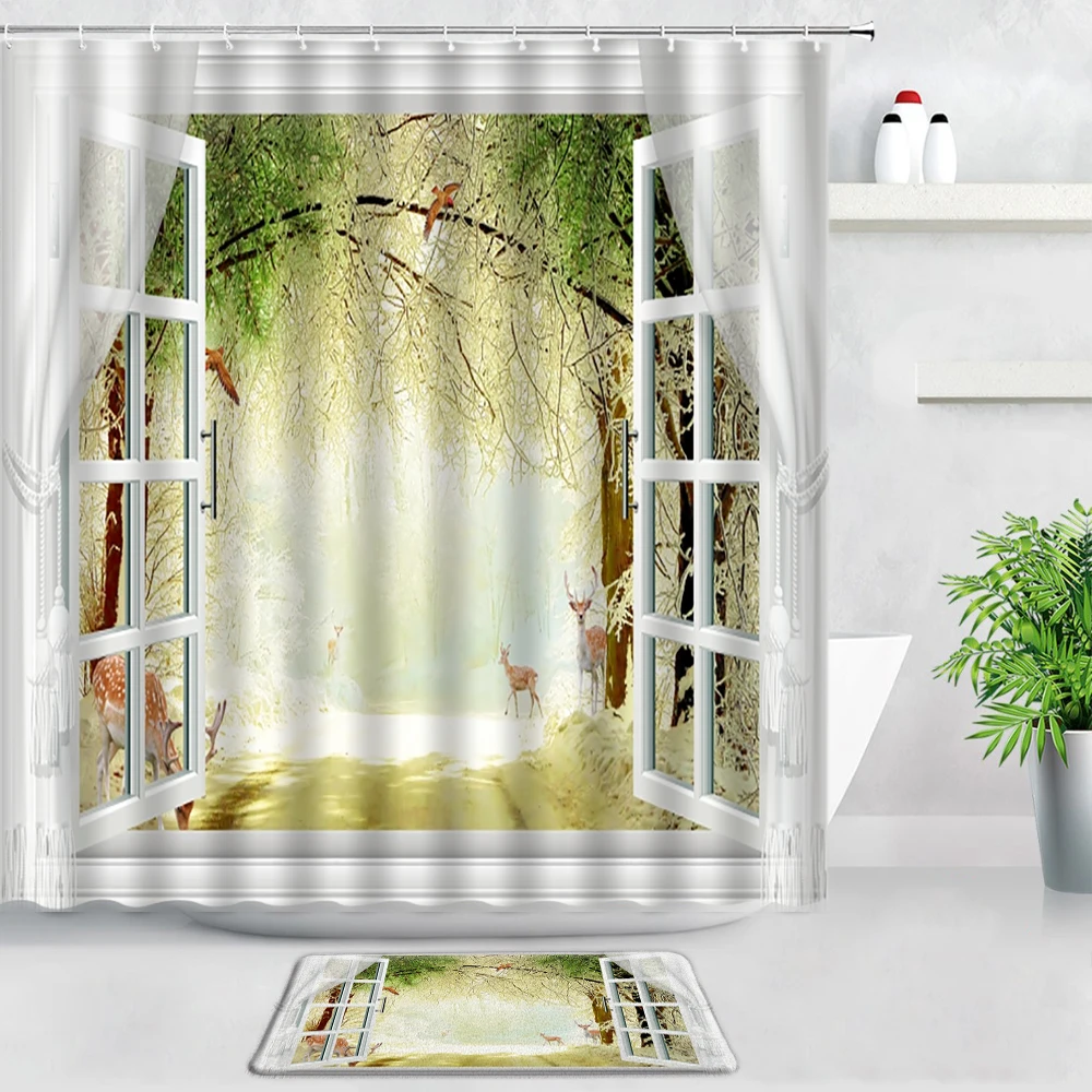 2PCS Rose Flowers Shower Curtains Bath Mats Set Butterfly Floral Home Backdrop Wall Decor Bathroom Carpet Door Pad Non-slip Rugs
2PCS Rose Flowers Shower Curtains Bath Mats Set Butterfly Floral Home Backdrop Wall Decor Bathroom Carpet Door Pad Non-slip Rugs