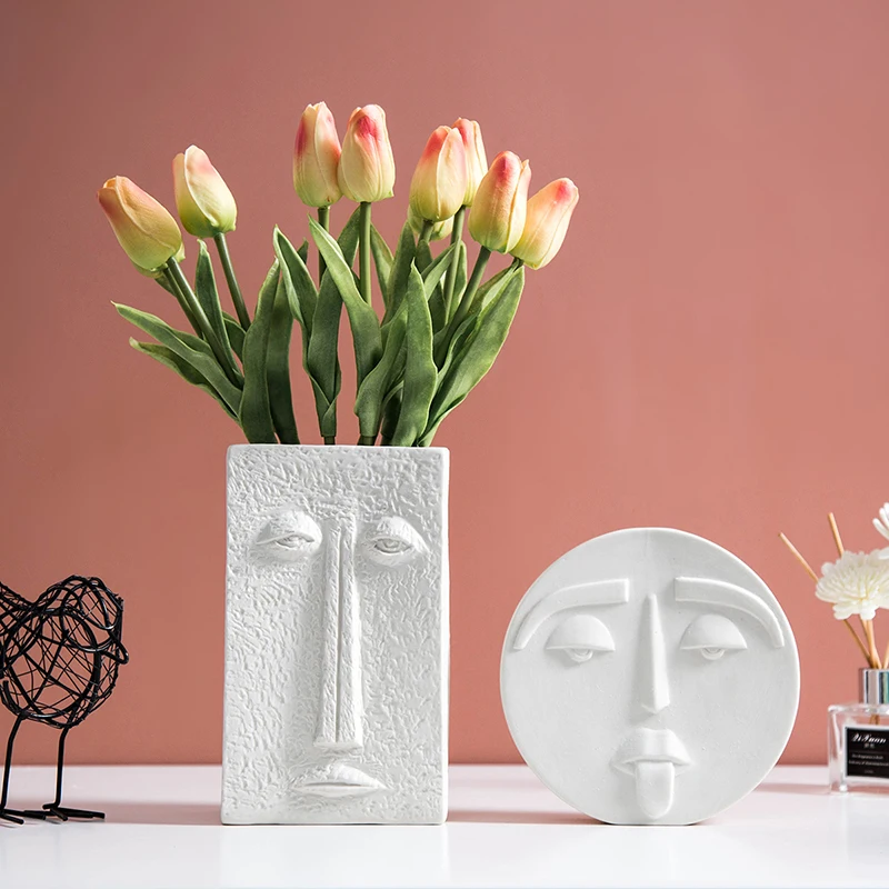Modern Ceramic Pure White Vase Ornaments Creative Flower Vase Living Room Decoration Desk Crafts Home Furnishings Art Decor Vase
Modern Ceramic Pure White Vase Ornaments Creative Flower Vase Living Room Decoration Desk Crafts Home Furnishings Art Decor Vase